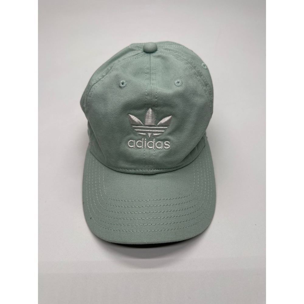 Adidas Trefoil Hat Adjustable Strapback Women's Light Green Cap